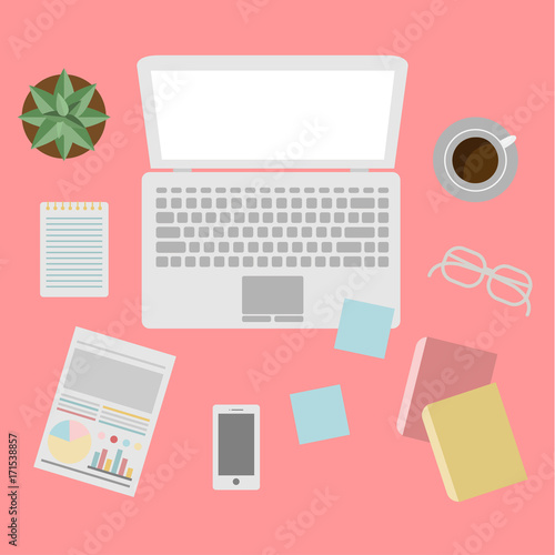 Office equipment vector