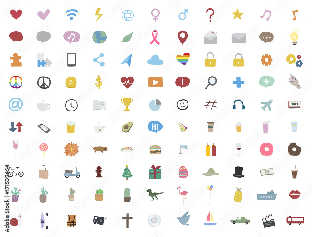 Vector collection of business icons Vector collection of business icons