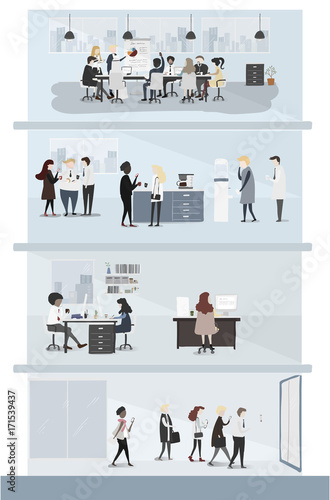 Vector collection of business people