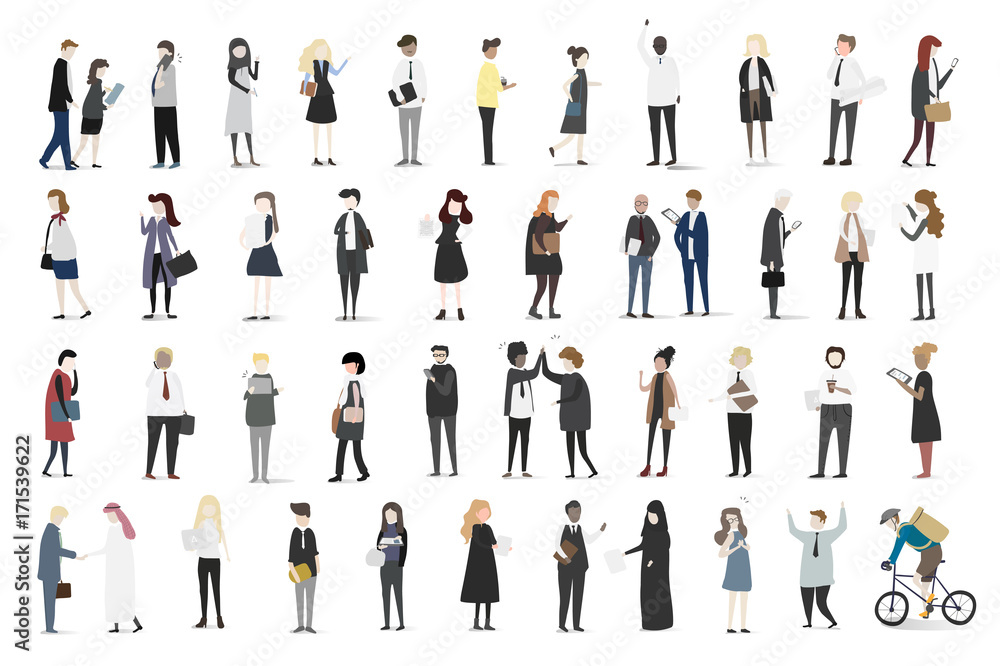 Vector collection of business people Vector collection of business people