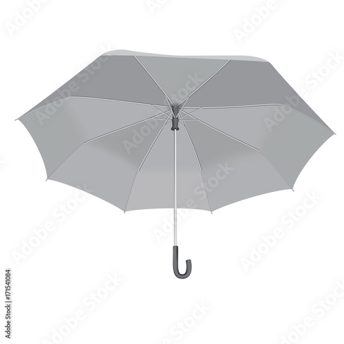 Open classic umbrella mockup, realistic style