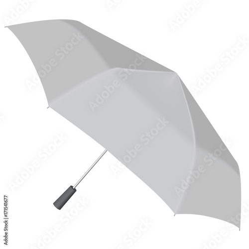 Open automatic umbrella mockup, realistic style