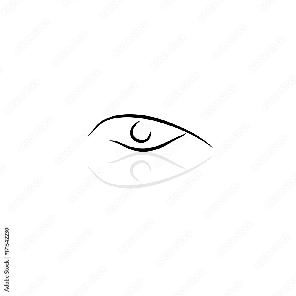 eye icon vector line illustration eye icon vector line illustration