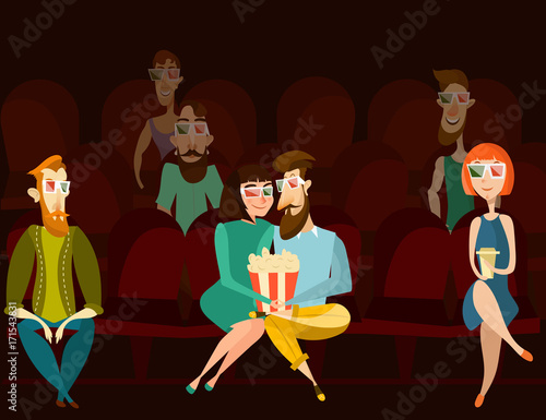 Cinema concept vector illustration