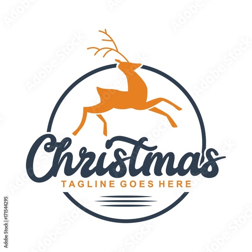 Unique Christmas Logo Template