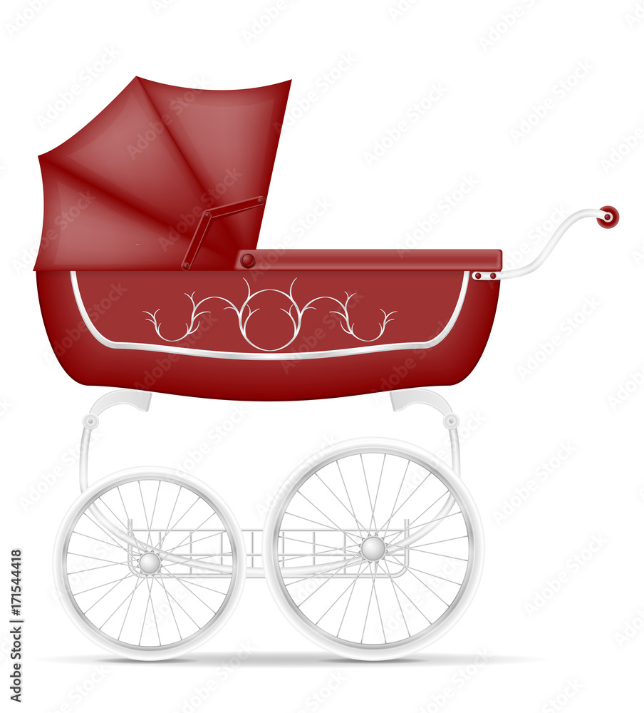 retro baby carriage stock vector illustration retro baby carriage stock vector illustration