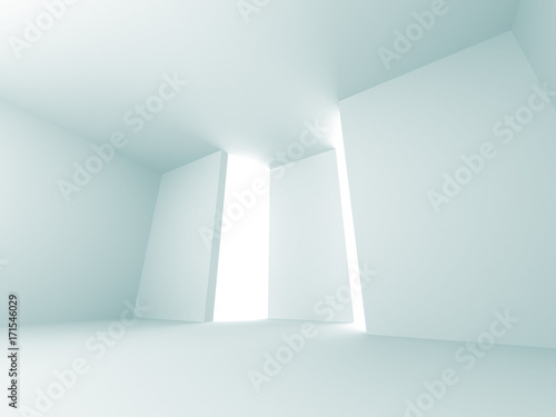 Futuristic White Architecture Design Background