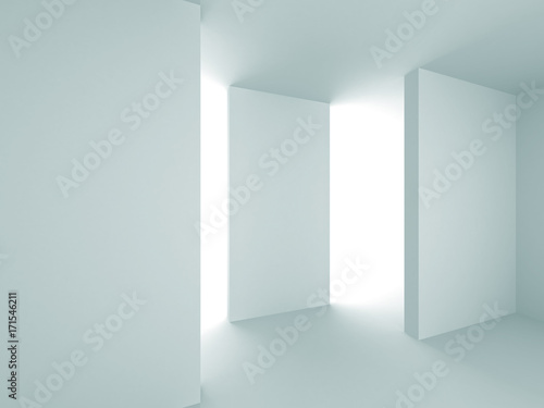 Abstract Modern White Architecture Background