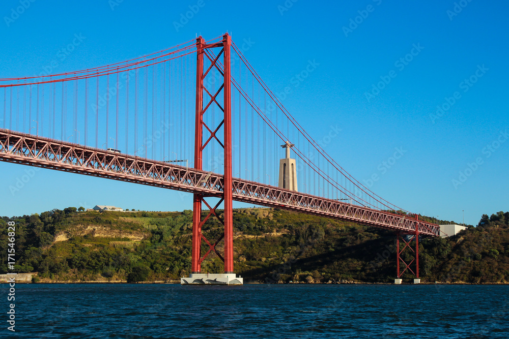 25th of April Bridge and Christ the King statue 25th of April Bridge and Christ the King statue