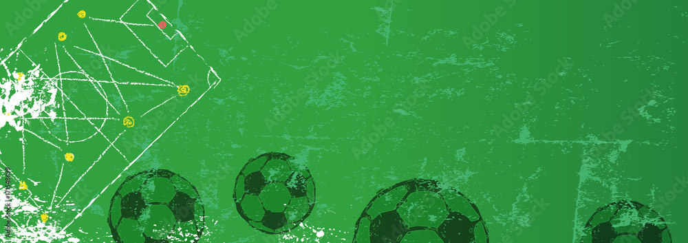 Fototapeta premium Soccer design template,free copy space, vector
