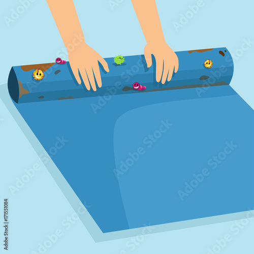 dirty yoga mat