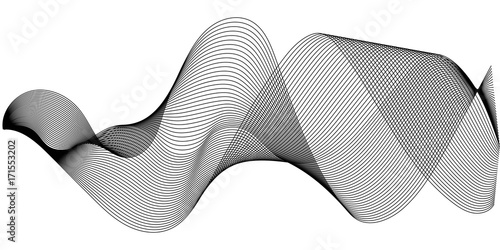 Music sound waves set, Sound waves oscillating glow, vector Music digital equalizer halftone sound wave illustration