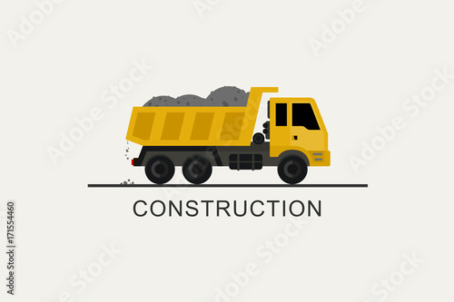 Construction truck icon