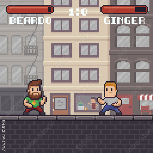 Pixel Art Fighting