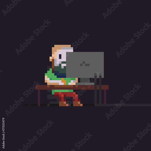 1467894 Pixel Art Hacker