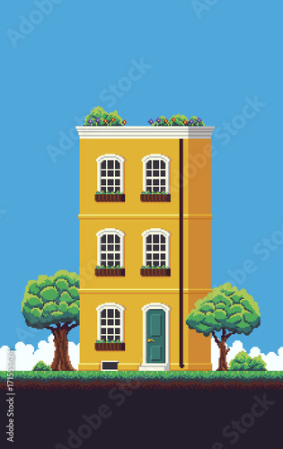 Pixel Art House