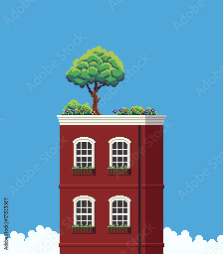 Pixel Art House