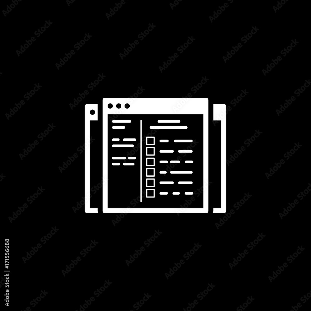 Set Up Ads Icon. Flat Design. Set Up Ads Icon. Flat Design.