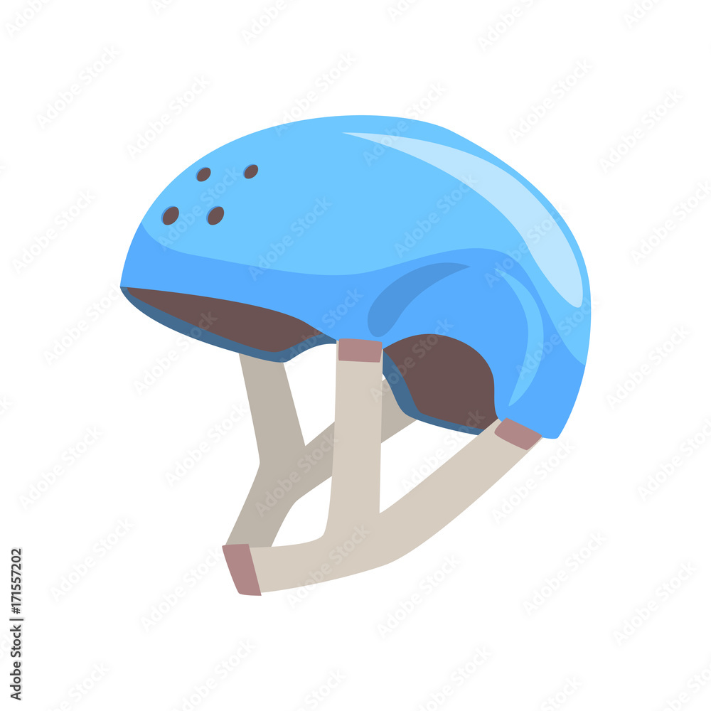 Blue sport helmet cartoon vector Illustration Stock Vector | Adobe Stock