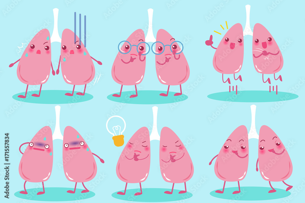 cute cartoon lung cute cartoon lung