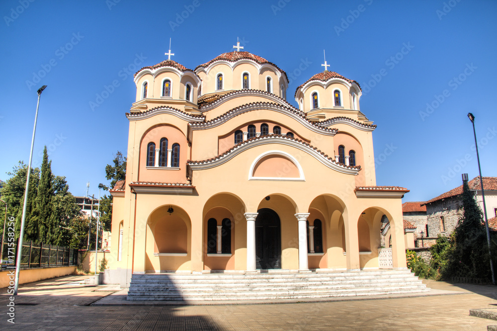 The main orthodox church in the center of Shkoder in Albania
