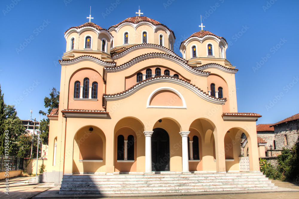 The main orthodox church in the center of Shkoder in Albania
