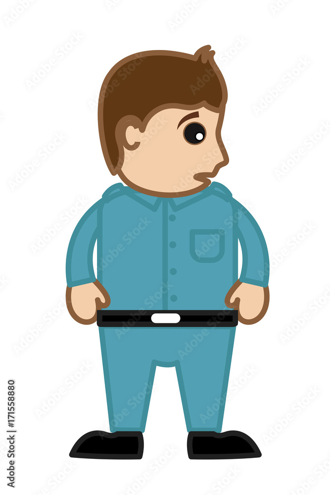 Funny Cartoon Taxi Driver Character Funny Cartoon Taxi Driver Character