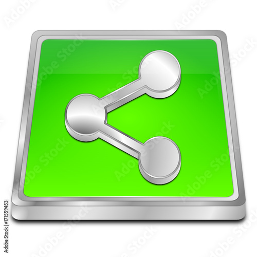 Share Button - 3D illustration