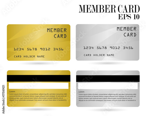 member card, business VIP card, design for privilege member,vector