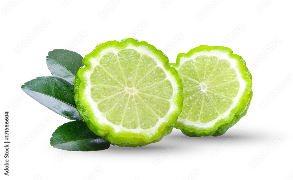 bergamot on white background bergamot on white background