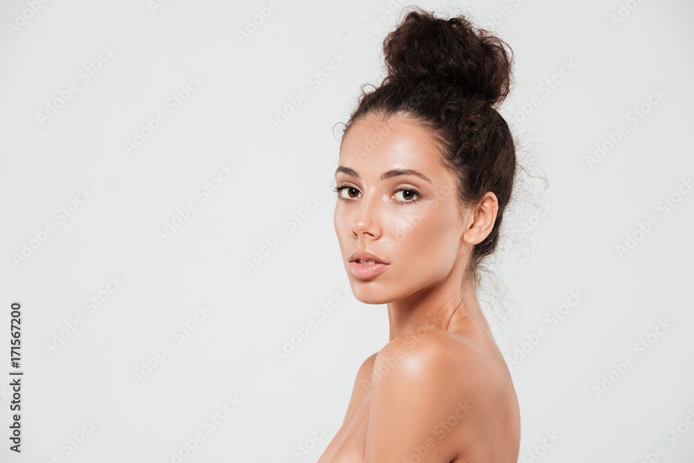Beauty portrait of a sensual young woman with healthy skin Beauty portrait of a sensual young woman with healthy skin