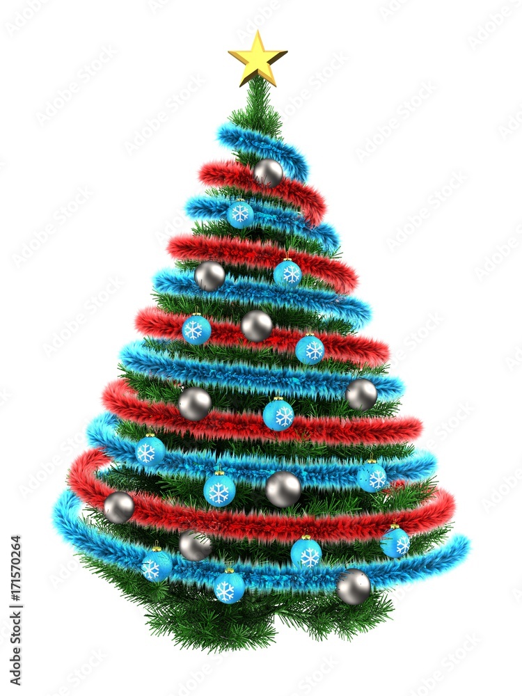 3d tinsel blue 3d tinsel blue