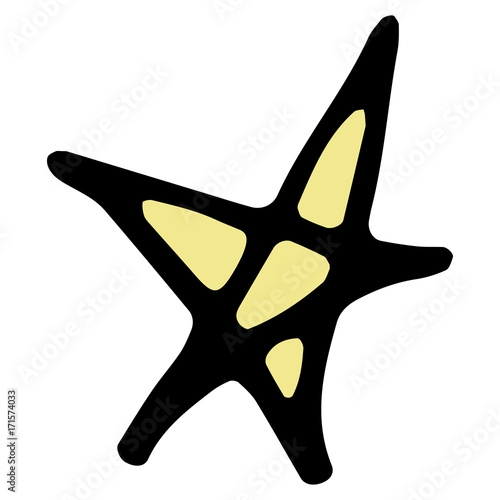 Hand Drawn Halloween Set. Star.