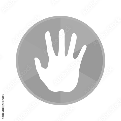 Kreis Icon - ausgestreckte Hand