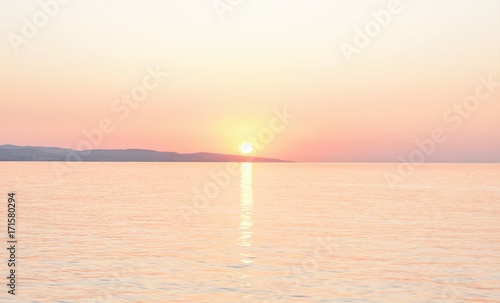 Sunrise over the Mediterranean Sea, Cyprus.