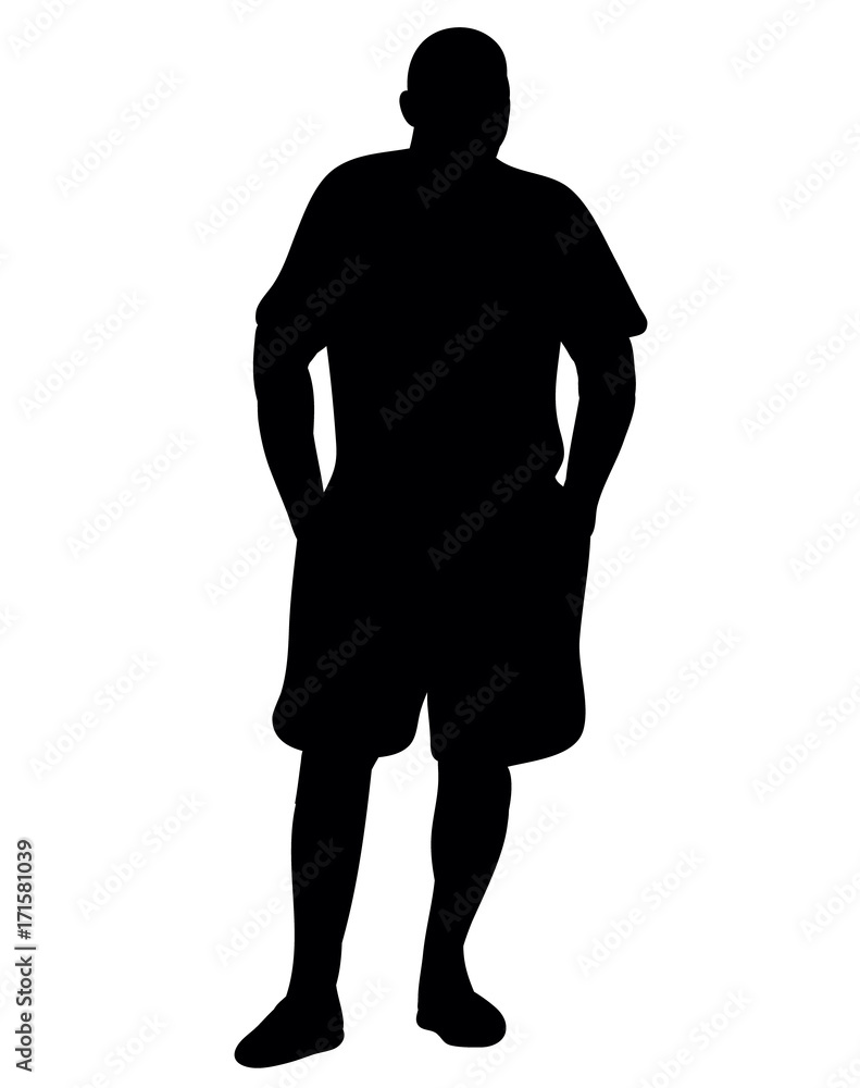 Obraz premium silhouette male