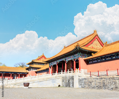 royal palaces of the Forbidden City in Beijing,China