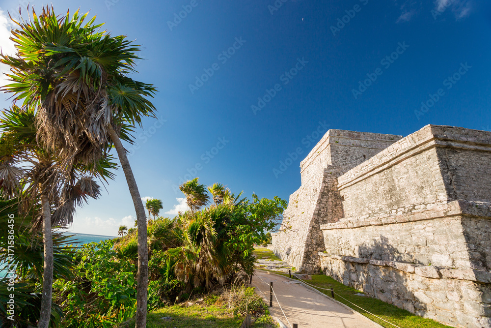 Tulum, Mexico. Wind God temple.