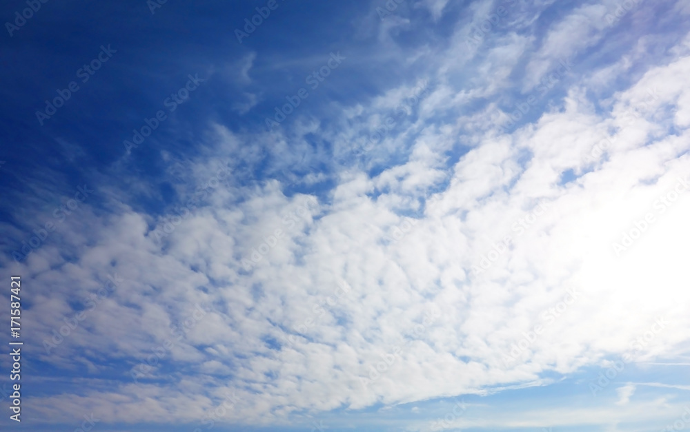 Blauer Himmel mit Wolken