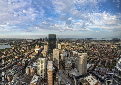 aerial view to skyline of Boston © travelview