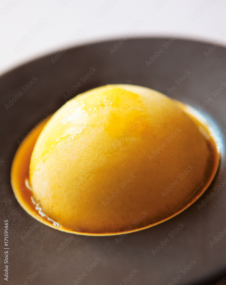 Close up of sorbet on plate Close up of sorbet on plate