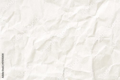 Crumpled White paper texture