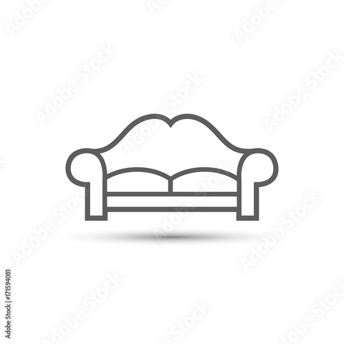 Sofa Icon. Vector illustration