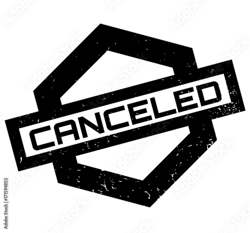 Canceled rubber stamp. Grunge design with dust scratches. Effects can be easily removed for a clean, crisp look. Color is easily changed.