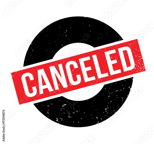 Canceled rubber stamp. Grunge design with dust scratches. Effects can be easily removed for a clean, crisp look. Color is easily changed.