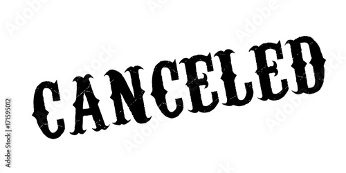 Canceled rubber stamp. Grunge design with dust scratches. Effects can be easily removed for a clean, crisp look. Color is easily changed.