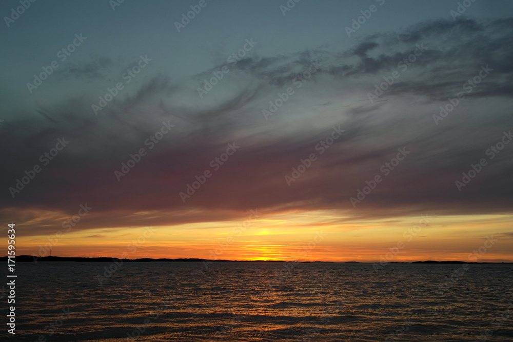 Sunset over the Sea Sunset over the Sea