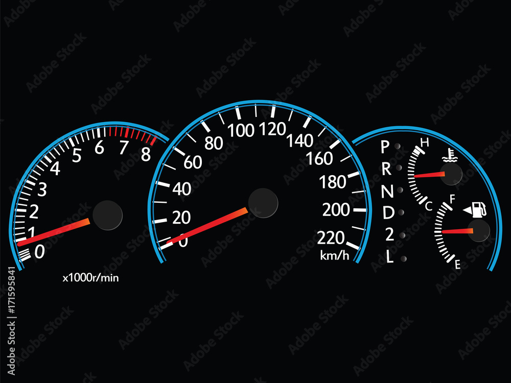 Speedometer Illustration Vector EPS 10.