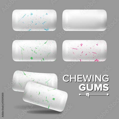Realistic Chewing Gum Vector. Isolated Illustration