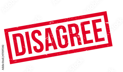 Disagree rubber stamp. Grunge design with dust scratches. Effects can be easily removed for a clean, crisp look. Color is easily changed.